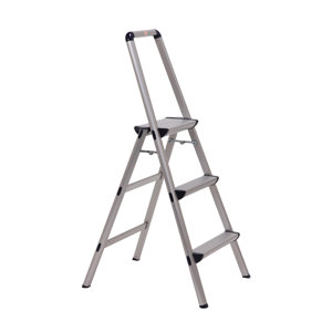 Xtend and Climb 3-Step Aluminum Step Stool with 225 lb. Load Capacity
