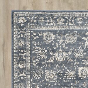 Bainsby Dark Grey / Cream Area Rug