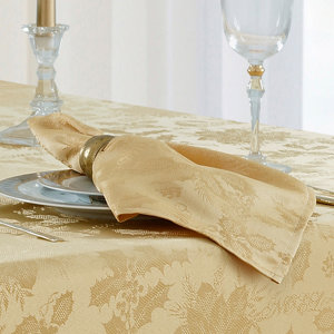 Christmas Carol Damask Napkin Set (Set of 4)