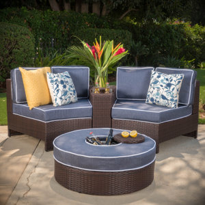 Gavin 4 Piece Conversation Set with Cushions