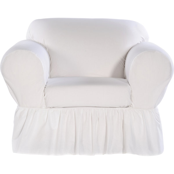 Classic Slipcovers Shabby Chair Skirted Slipcover & Reviews Wayfair