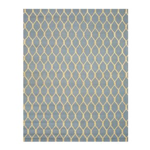 Hand-Tufted Blue Area Rug