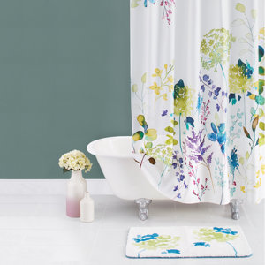 Botanical Garden Cotton Shower Curtain