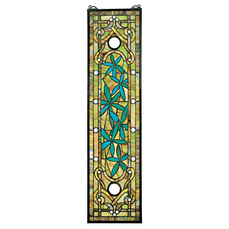 Design Toscano Asian Serenity Garden Stained Glass Window & Reviews ...