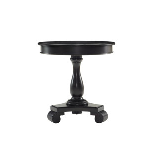 Pedestal Base End Side Tables Joss Main Quickview Black