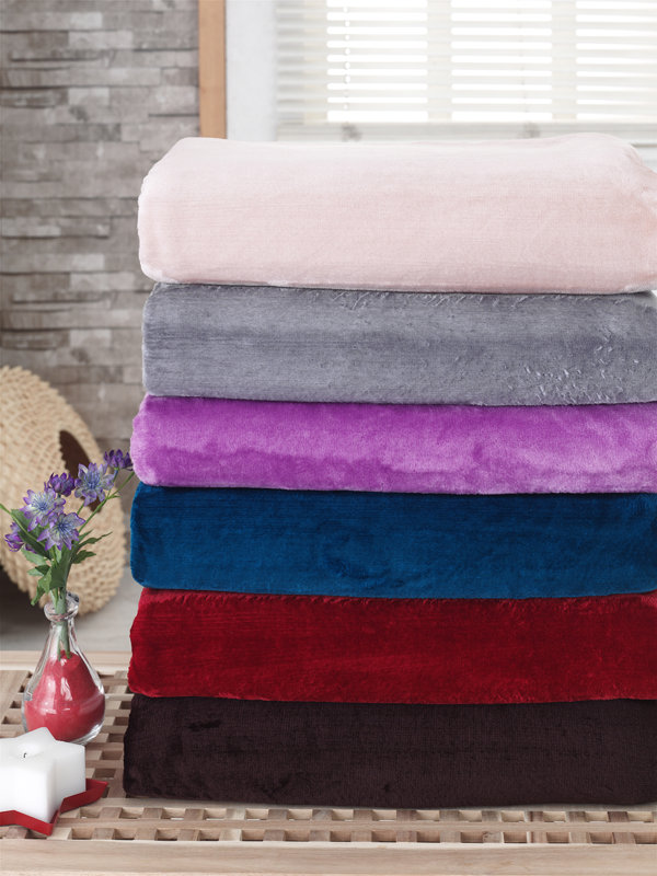 Berrnour Home Silky Touch Velvet Plush Throw Blanket & Reviews Wayfair