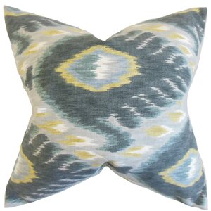 Barnum Ikat Cotton Throw Pillow