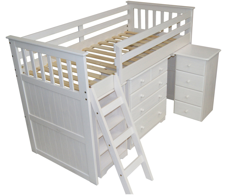 Just Kids Cabin Single Mid Sleeper Bed & Reviews Wayfair.co.uk