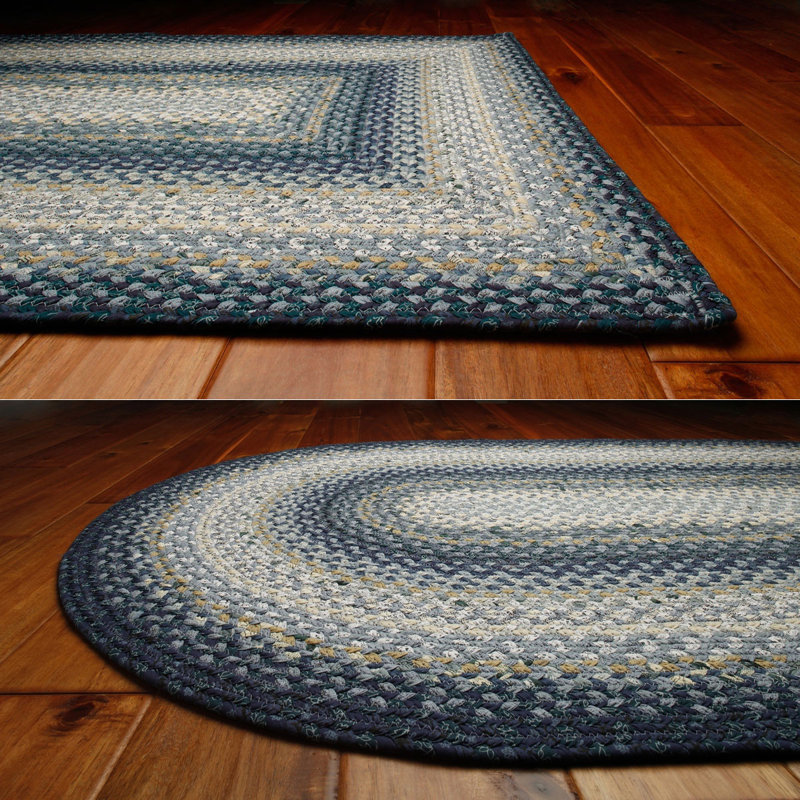 Homee Decor Cotton Braided Wedgewood Area Rug Reviews Wayfair Cotton Braided Wedgewood Area Rug