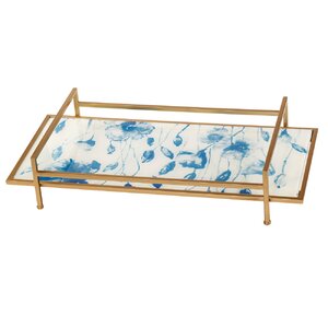 Rectangle Glass/Metal  Tray