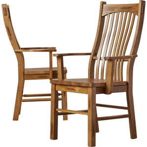 Corwin Solid Wood Dining Chair (Set of 2) by Loon Peak