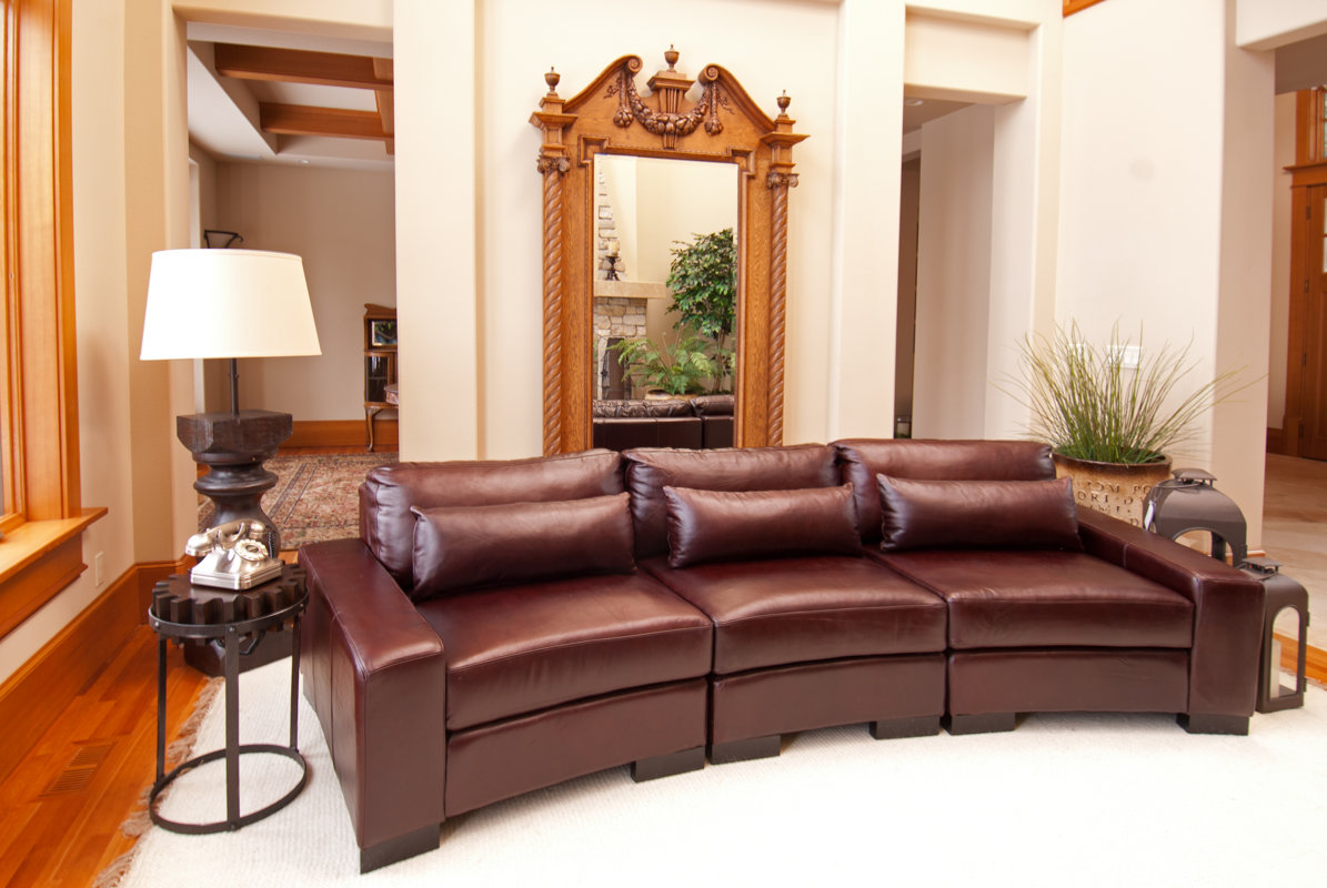 Elements Fine Home Furnishings Loft Top Leather Sectional & Reviews
