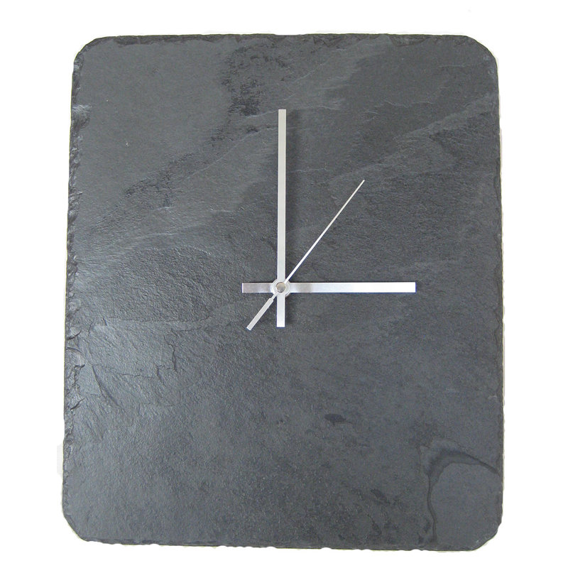 Platters Slate Rectangle Slate Wall Clock Wayfair.co.uk