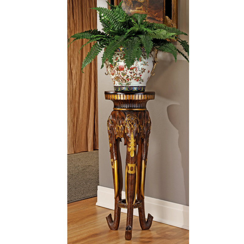 Design Toscano Majestic Elephant Pedestal Plant Stand Reviews Majestic Elephant Pedestal Plant Stand