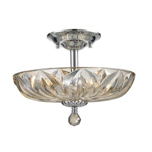 Nicolasa 3-Light Semi Flush Mount