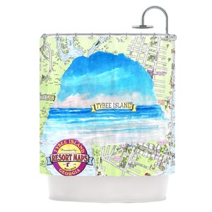 Tybee Island Shower Curtain