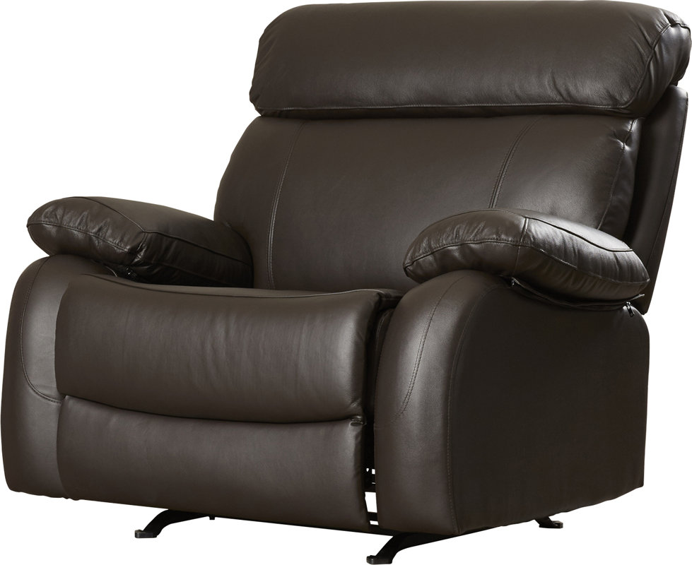 Red Barrel Studio Lavallie Leather Manual Glider Recliner & Reviews