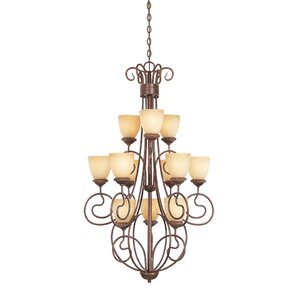 Belaire 12-Light Shaded Chandelier