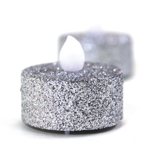 Glitter LED Tealight with Flicker (Set of 24)