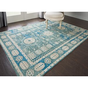 Union Point Teal Area Rug