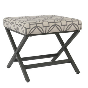 Porrima Upholstered Lattice Ottoman by..