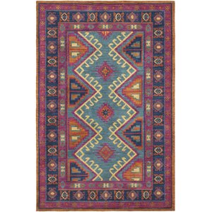 Robbins Fuchsia/Navy Area Rug