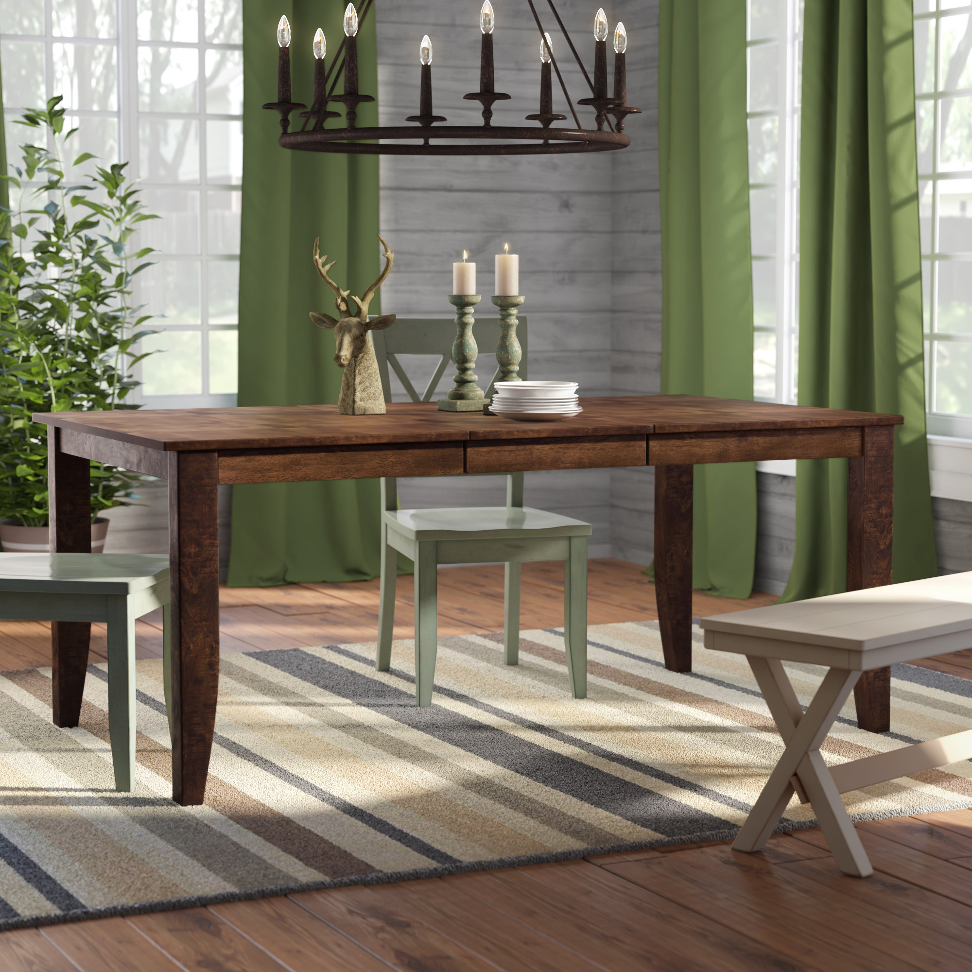 Turned Leg Dining Table Wayfair