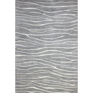 Donnie Hand-Tufted Grey Area Rug