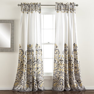 Gray And Yellow Curtains Wayfair