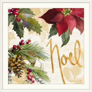 'Christmas Art Christmas Poinsettia III by Lanie Loreth Graphic Art Print