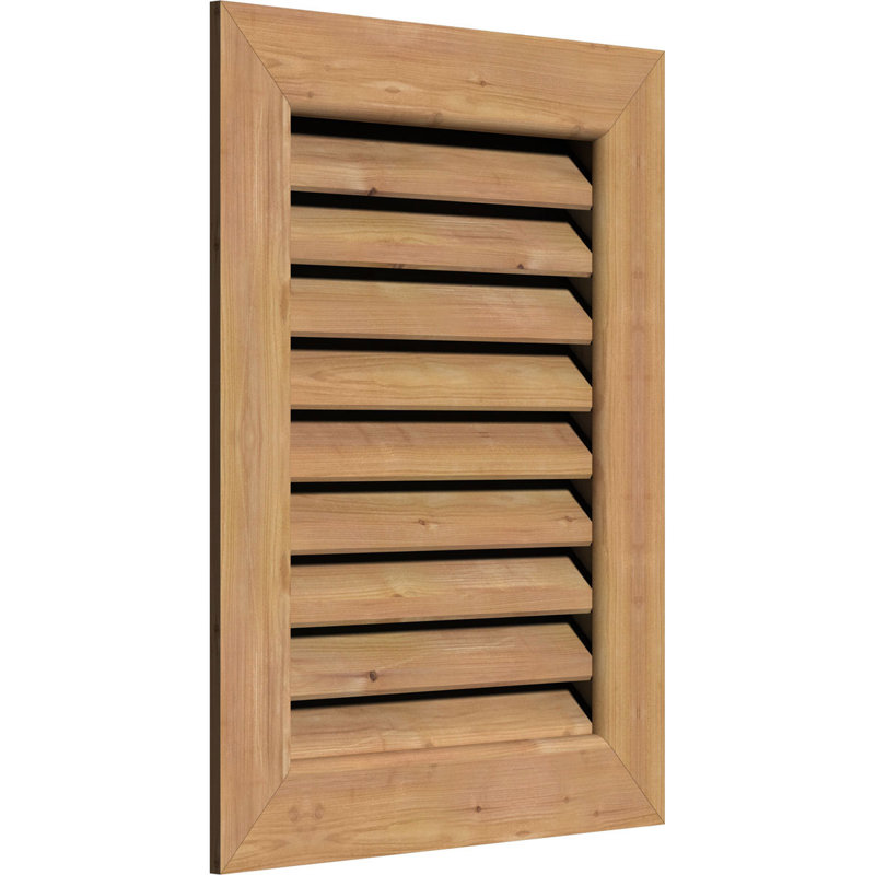 Ekena Millwork Cedar Vertical Gable Vent Louver Wayfair