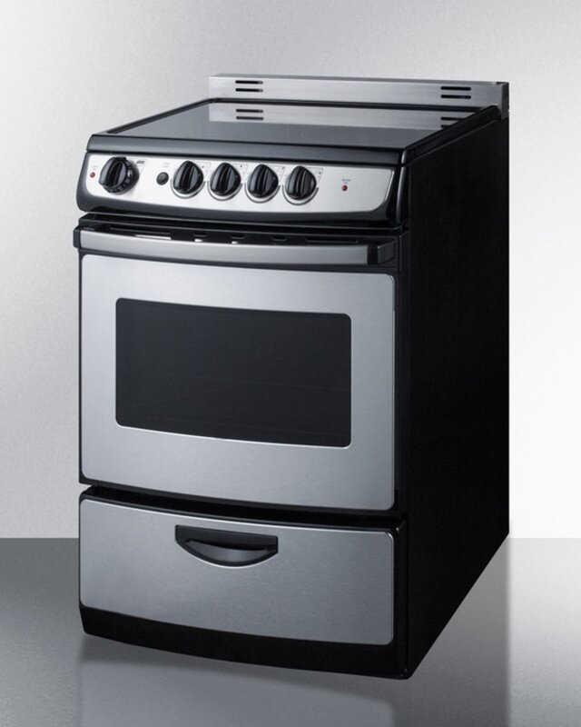 Summit Appliance Summit 24" SlideIn SmoothTop Electric Range