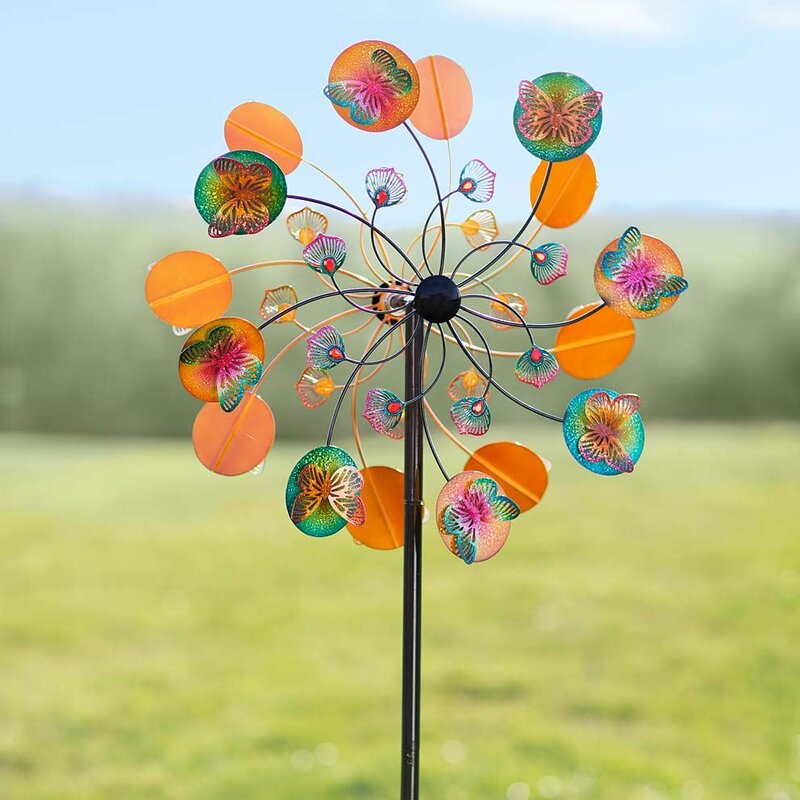 Wind & Weather Vibrant Butterfly Spinner & Reviews | Wayfair