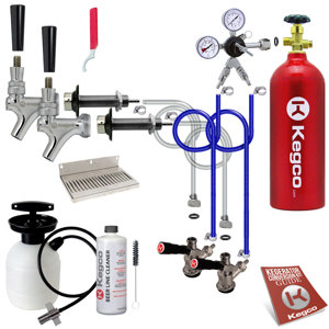 Ultimate Door Mount Kegerator 2 Tap Conversion Kit with 5 lb. CO2 Tank