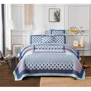 Ocean Waves Bedding Wayfair Rittenberry Mediterranean Breezy Ocean Waves Reversible Bedspread Set