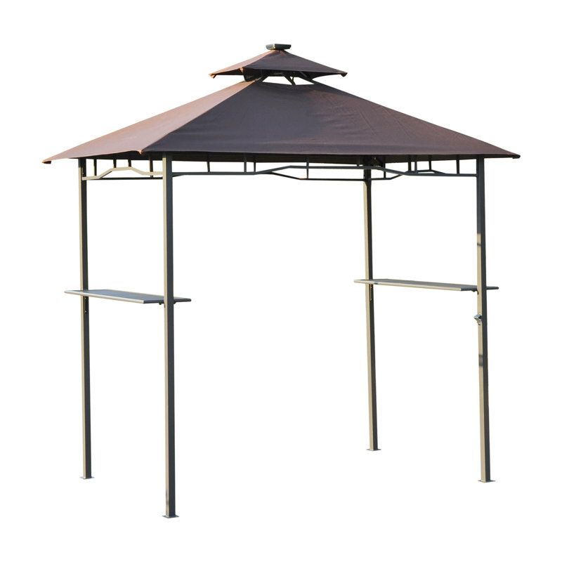 Outsunny 5 Ft W X 8 D Metal Grill Gazebo Wayfair 5 Ft W X 8 D Metal Grill Gazebo