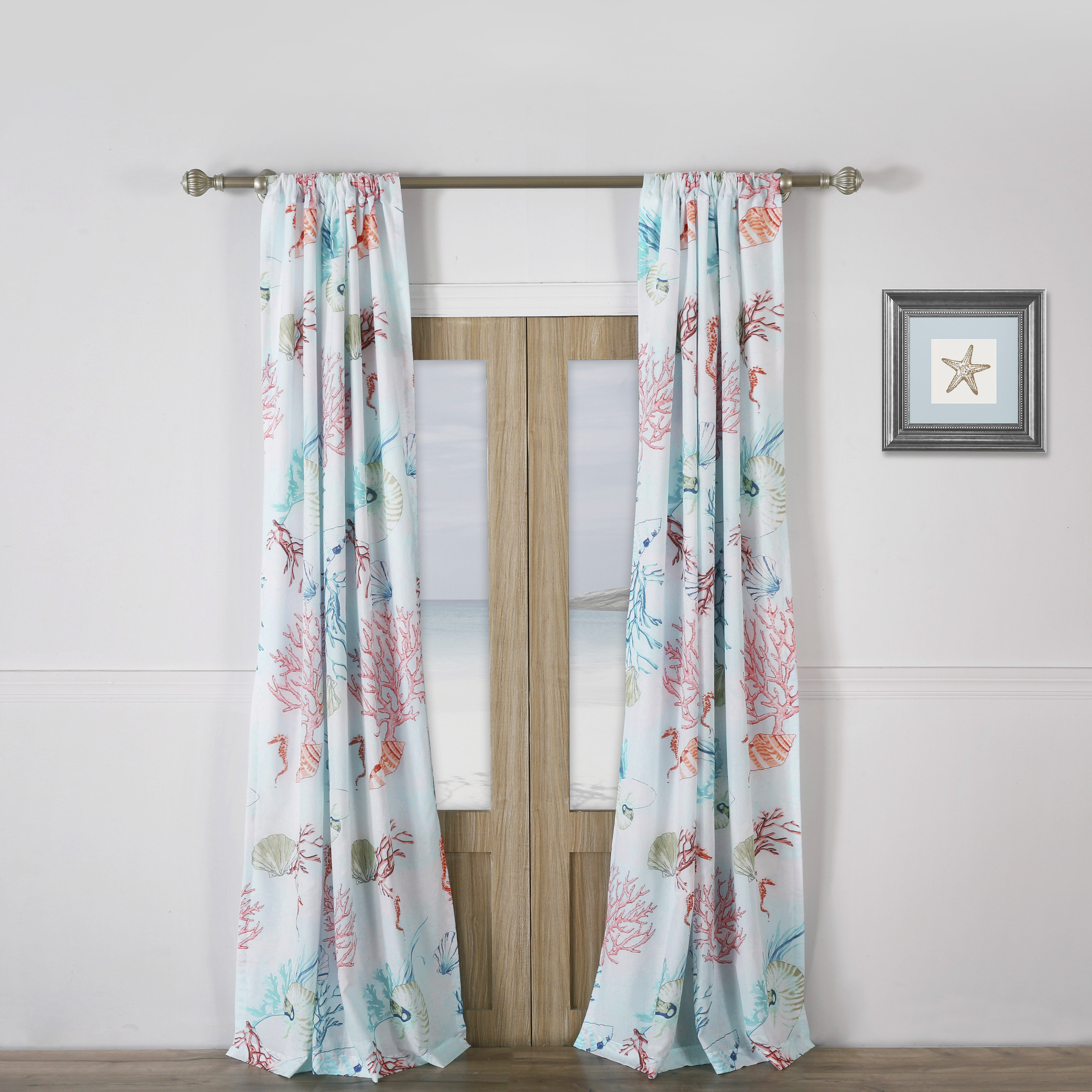 Highland Dunes Jeremy Semi Sheer Rod Pocket Curtain Panels