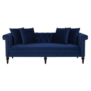 Navy Blue Chesterfield Sofa Wayfair Jaelyn Chesterfield Sofa