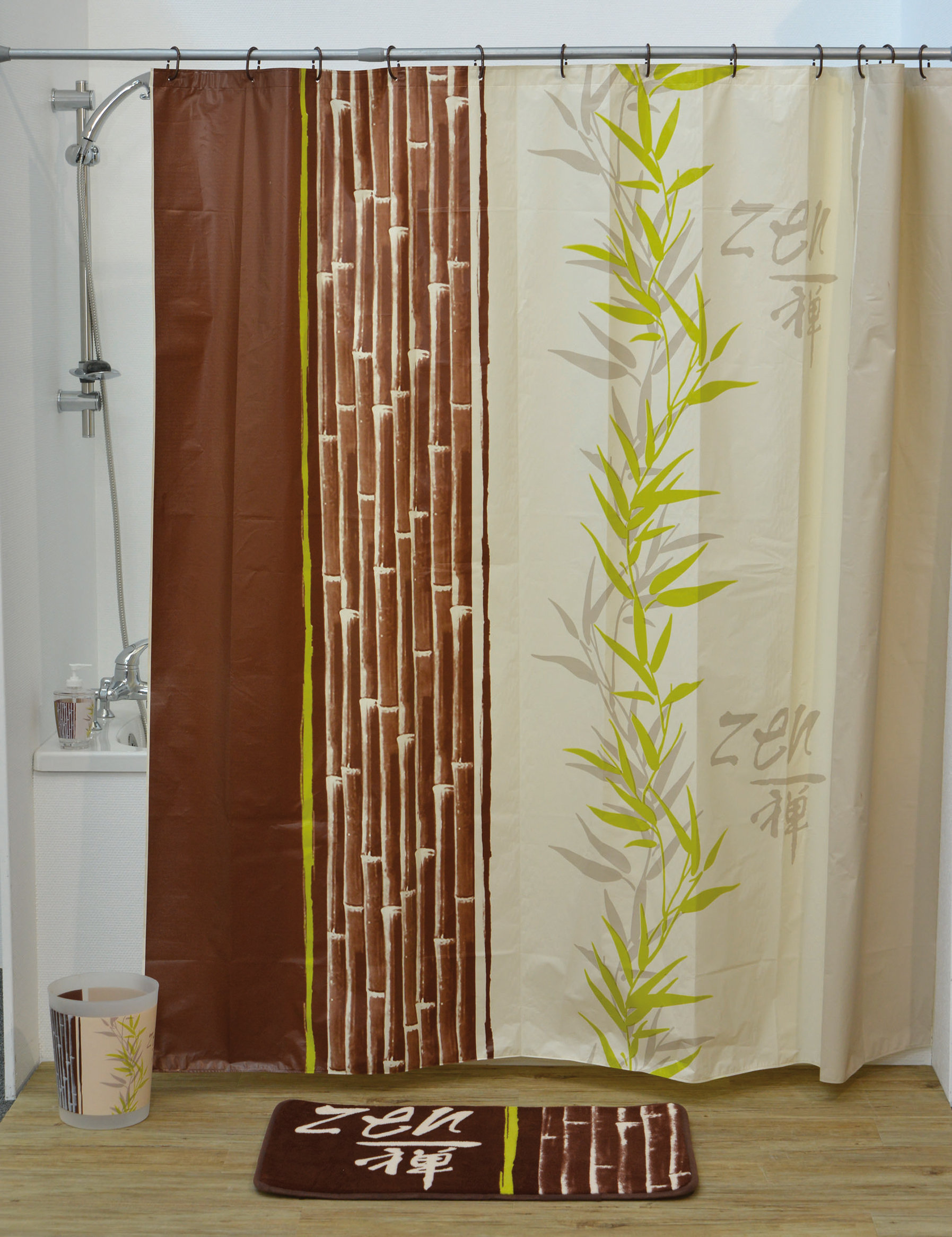 Evideco Jade Printed Shower Curtain & Reviews Wayfair