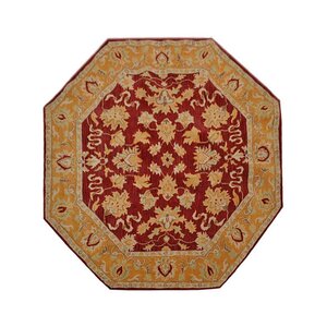 Cordia Vintage Hand-Tufted Red/Gold Area Rug
