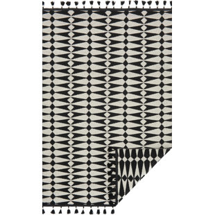 Throw Rugs Without Backing Wayfair Pangburn Hand Woven Black Ivory Area Rug