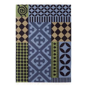 Kilim Siracusa Blue Ikat Area Rug