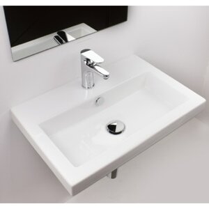 40 Ceramic Self Rimming Bathroom Sink