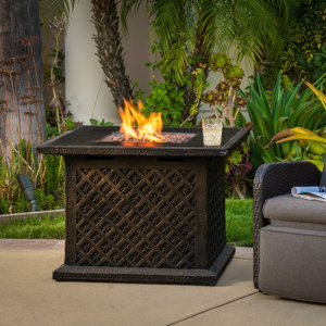 Santana Stone Propane Fire Pit Table