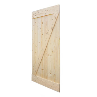 Low Profile Barn Door Hardware Wayfair Wood 1 Panel Unfinished Interior Barn Door
