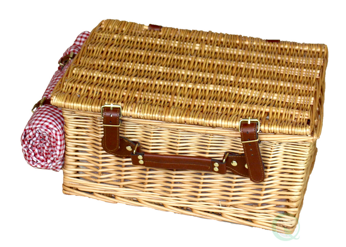 PLAYBERG Picnic Suitcase Basket with Accessories & Reviews Wayfair