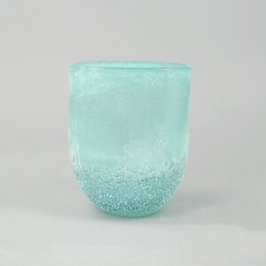 Teal Glass Medium 2 Table Vase