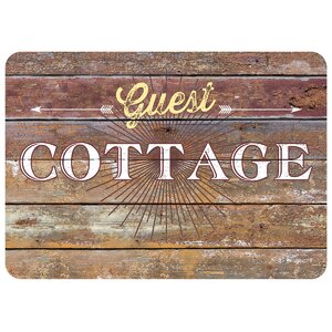 Twila Cottage Rustic Sign Kitchen Mat