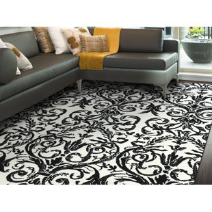 Black Rugs Joss Main Josephine Ebony White Area Rug