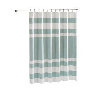 Modern Contemporary Aqua Shower Curtain Allmodern Quickview